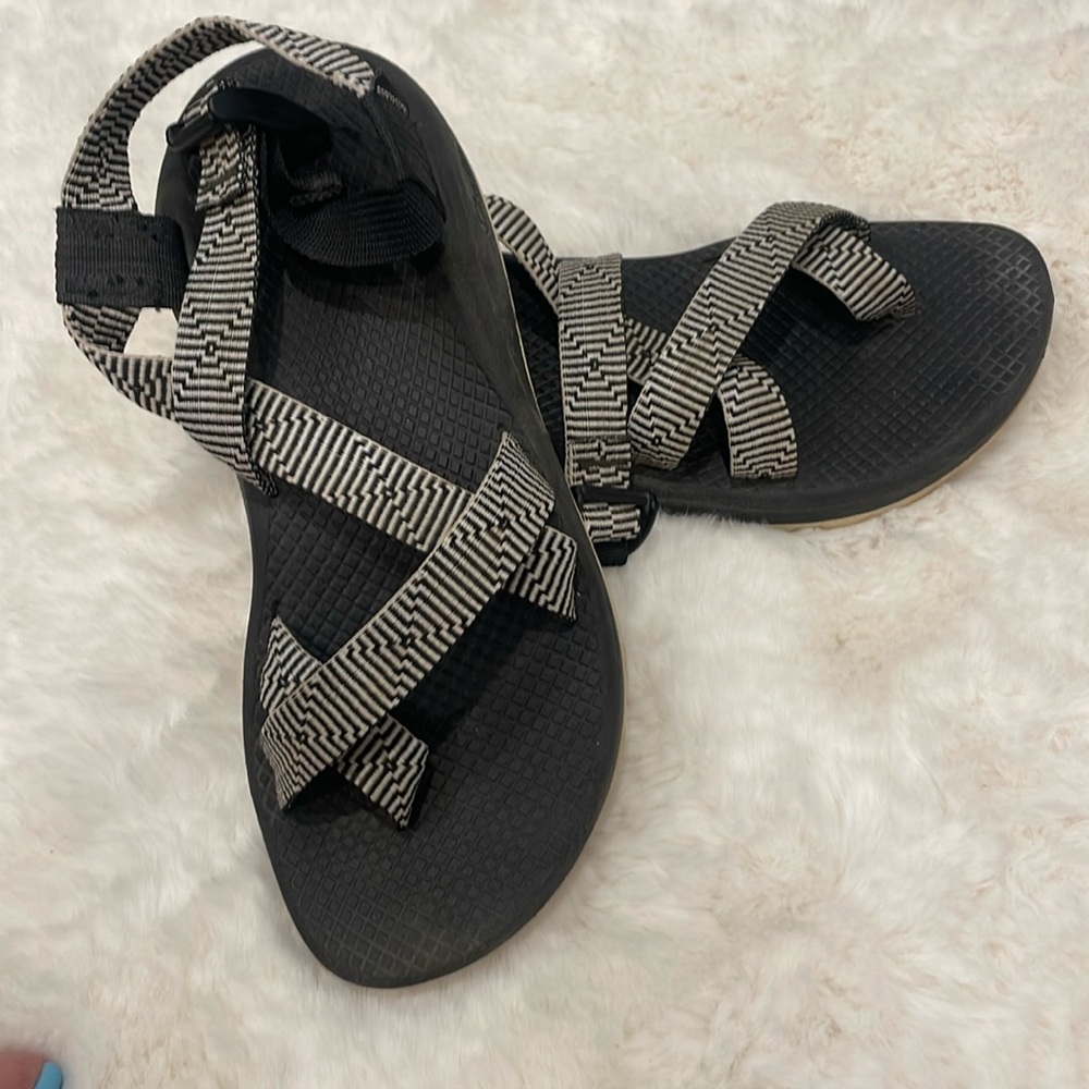 Chaco Black and White Sandals. GUC